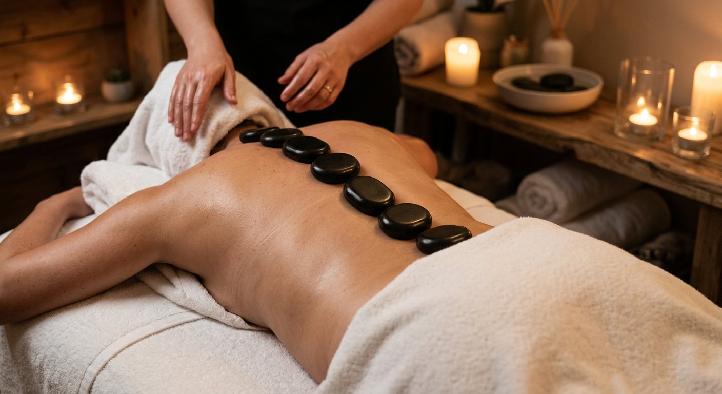 Hot-Stone-Massage im Lavanda Spa